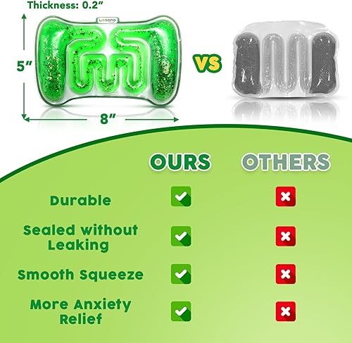 Miniatura 3 de Juguetes sensoriales esponjosos para niños  Juguete sensorial de tubo lleno de colorido Goo, purpurina, herramienta calmante para autismo, ansiedad,