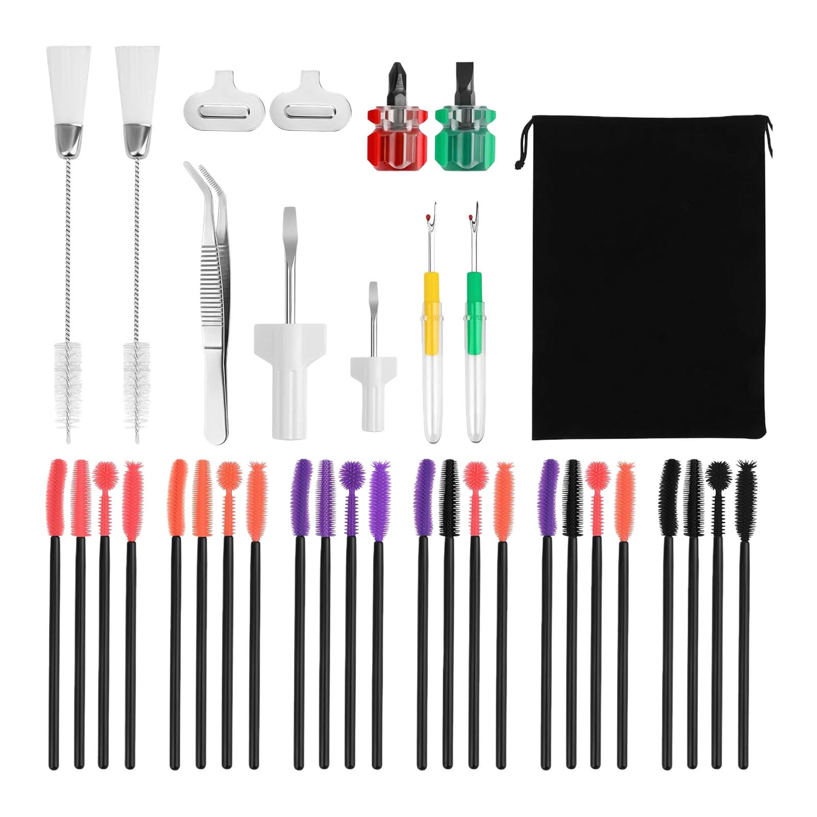 36 Pcs Sewing Machine Cleaning Set Complete with Stainless Steel Tools for Maintenance and Repair Portable Case for Daily Care Efficient Extend Machine Life