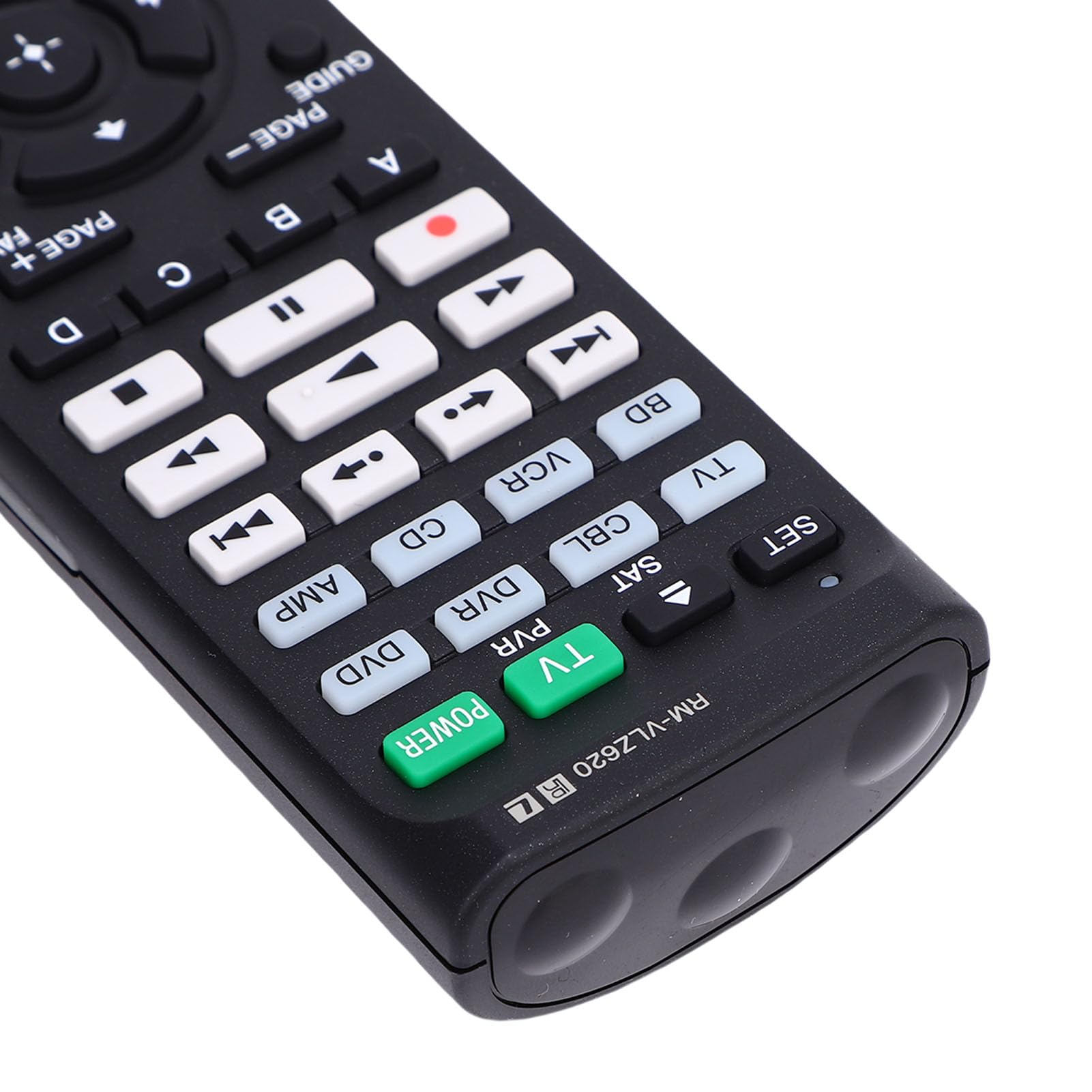 Denash Apprentissage de Remplacement de la Télécommande avec Télécommande DVD, RM VLZ620 Universel, Compatible avec TV, DVR, Magnétoscope, CD, AMP, CBL, BD pour TV DVD DVR VCR CD AMP