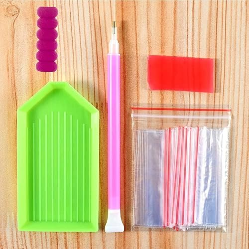 Miniatura 4 de JFYHAB Kits de pintura de diamantes para perros para adultos y niños, pintura artística de diamante 5D con diamantes redondos, kit de pintura de