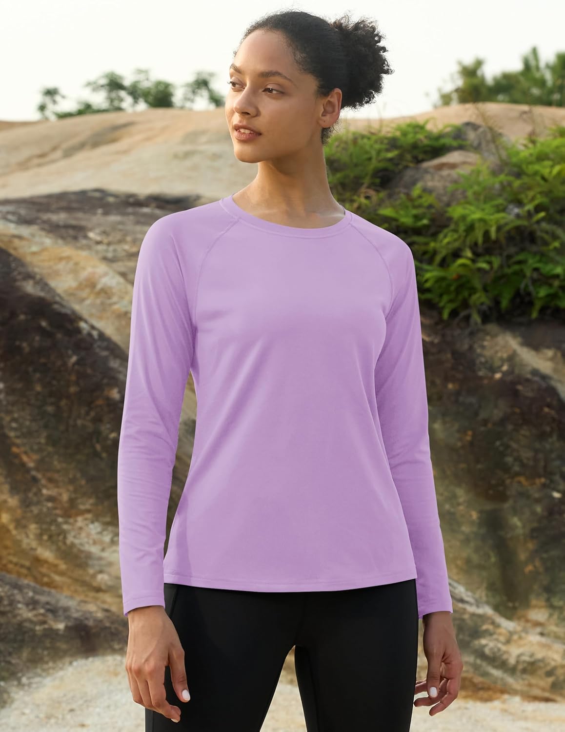 MAGCOMSEN Women's Thermal Shirts Fleece Pullover Long Sleeve Undershirt Tops Warm Workout Winter Base Layer - Image 3