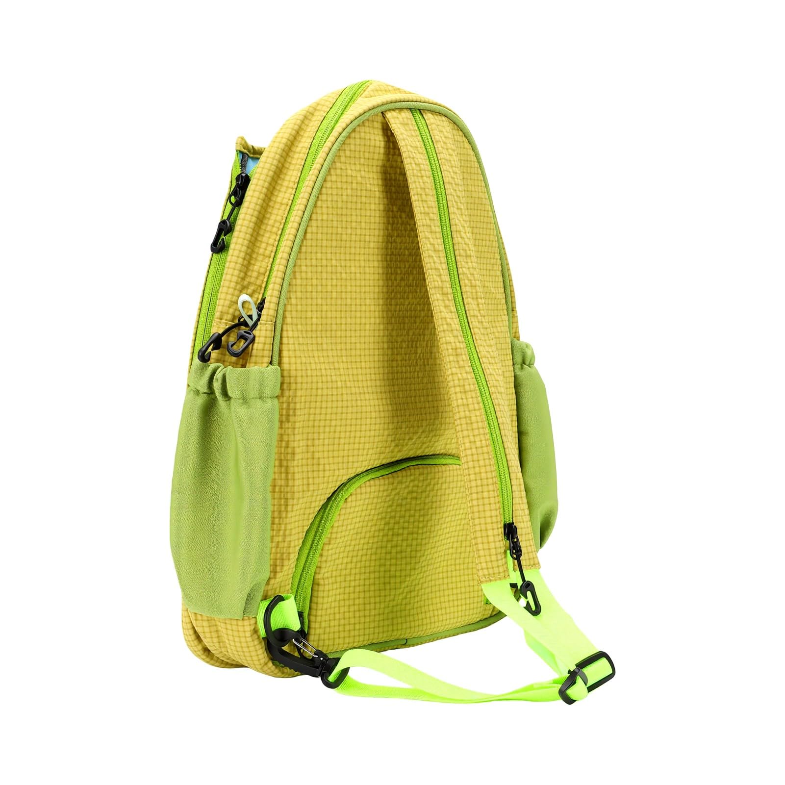 Karlak Zaino da Tennis per Bambini con Scomparto per Scarpe Resistente Tessuto Oxford 13 Litri Giovani Atleti Verde Limone