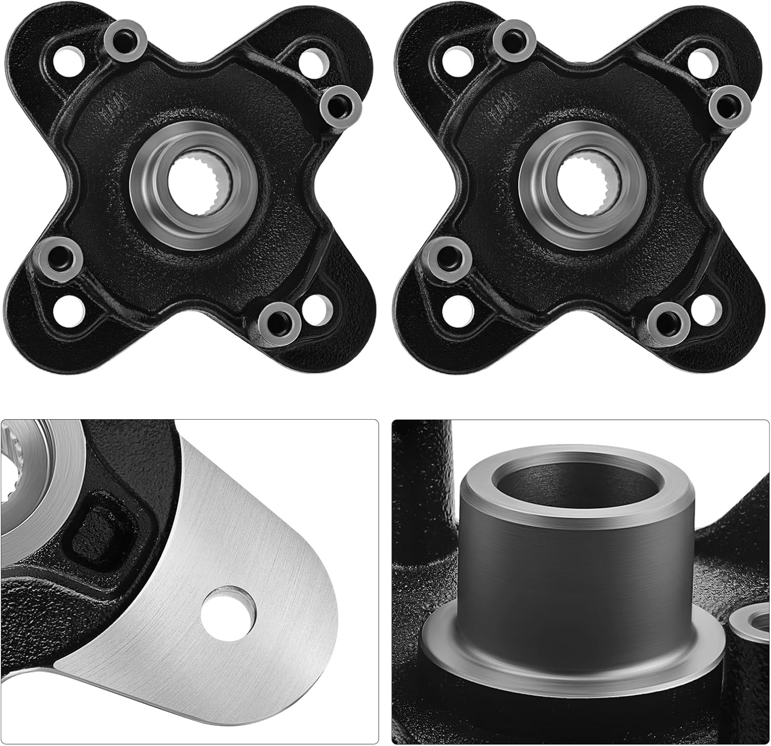 M MATI 2PCS Front/Rear Wheel Hub for Polaris RZR 900 1000 General 1000 2015-2025 Sportsman Scrambler 1000 XP S 2020-2025 5141366-458 5142019-458 5139177-458 5139978-458 5143633-458 - Image 4