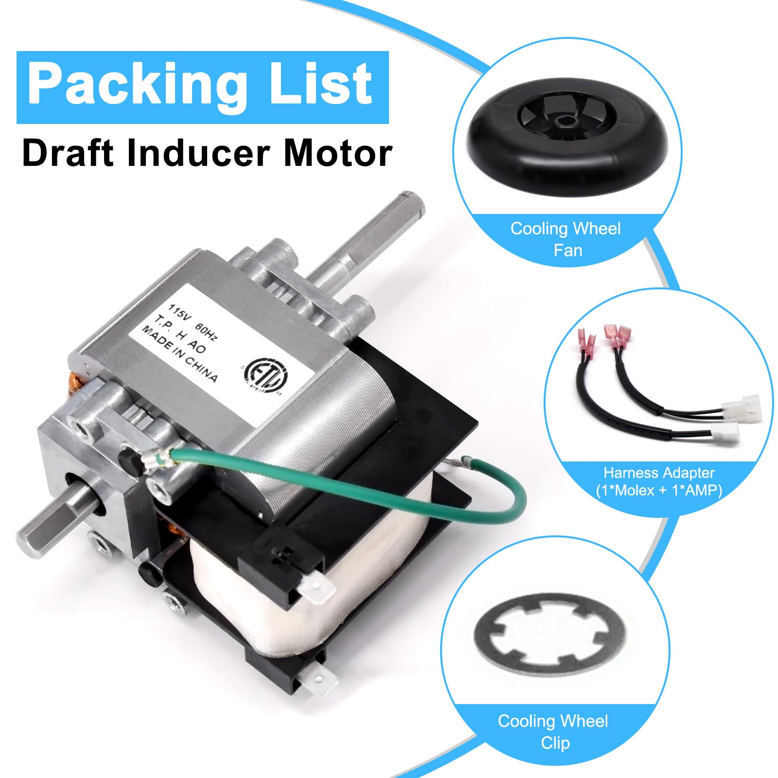 318984-753 HC21ZE117 Draft Inducer Motor Kit for Carrier
