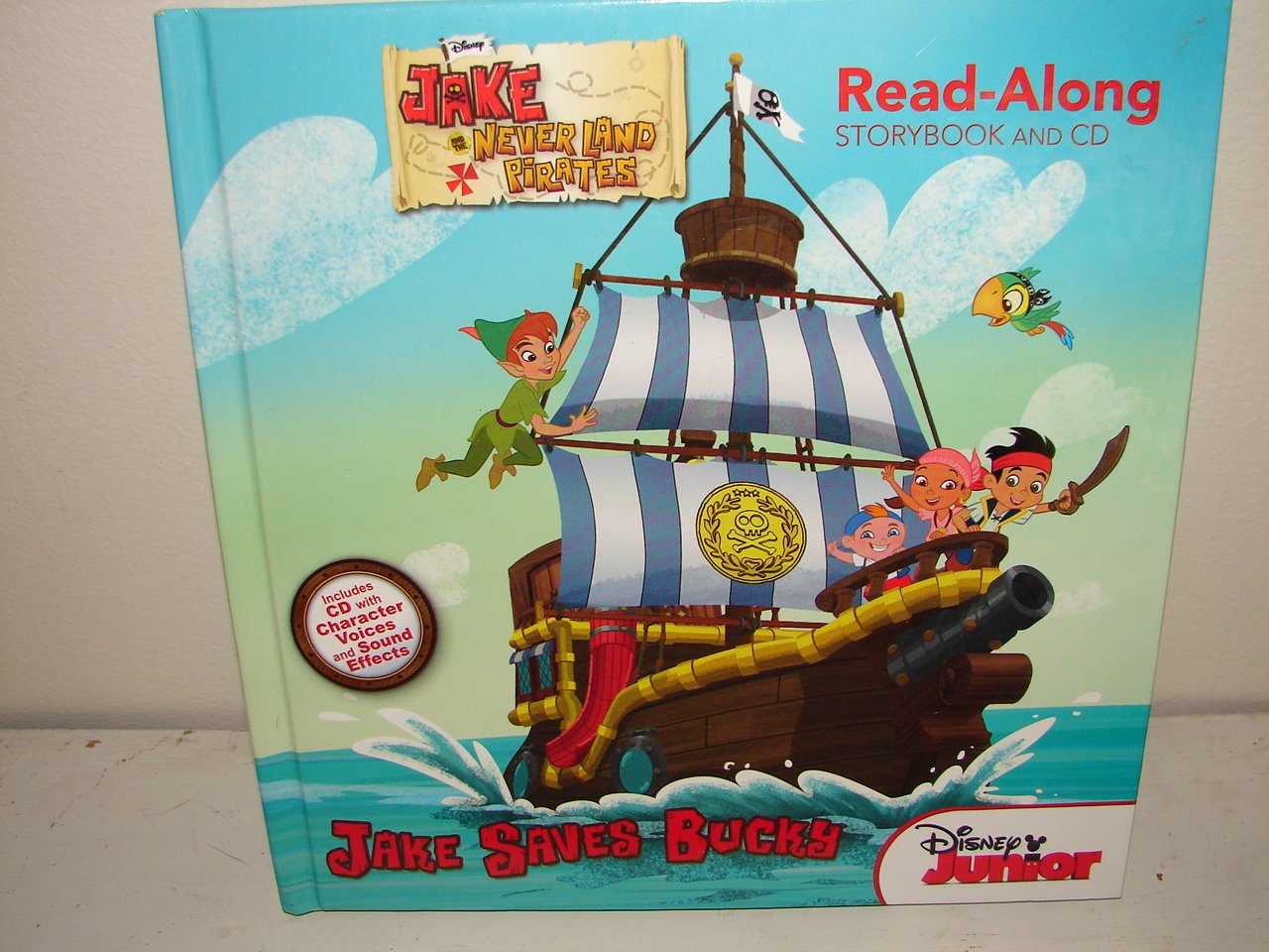 Disney Jake Saves Bucky Neverland Pirates Read Along Storybook and CD