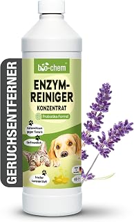 bio-chem Enzyme Cleaner Concentrate 1000 ml - Deeply Effective Odour Remover Against Urine, Cat Urine & Dog Urine - Microbiological Odour Neutraliser for Dogs and Cats Odour 1) 1 L