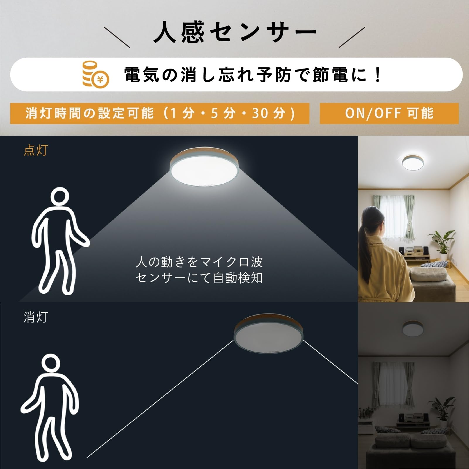 Amazon.co.jp : アビテラックスコンパクト2トーンシーリングライト6畳