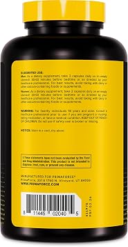Primaforce ZMA Dietary Supplement, 180 Capsules
