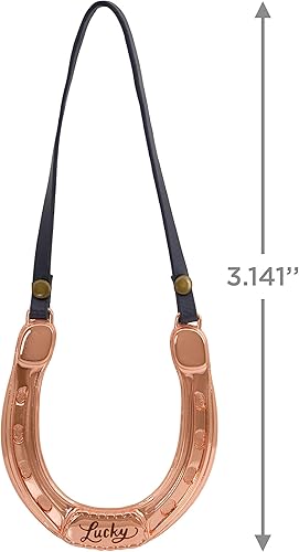 Miniatura 4 de Hallmark Signature Premium Adorno de Navidad, herradura de la suerte, metal (0001HDL2141)