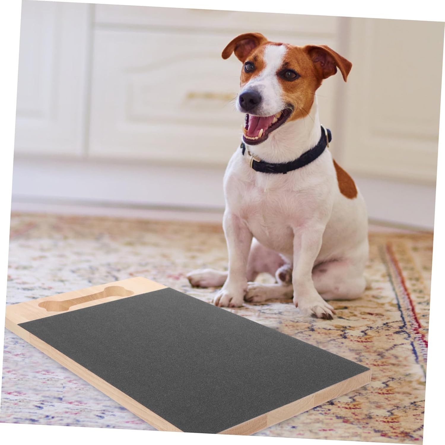 Wooden Dog Nail Scratching Pad Durable Pet Scratch Board for Nail Care Multi-Purpose Claw Grinder Safe and Wear-Resistant Design for Healthy Grooming