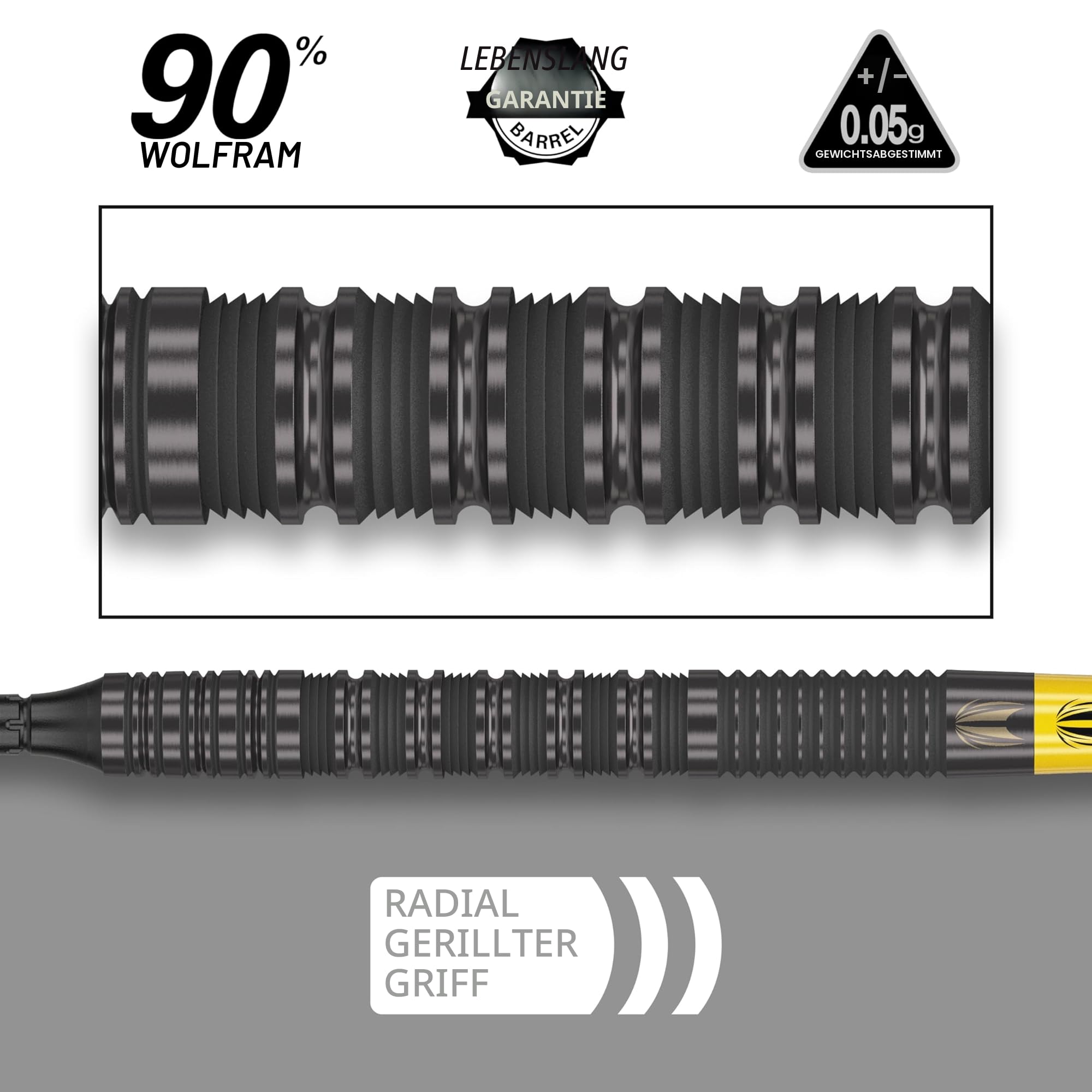 Target Darts Bolide Void 10 90% Wolfram Soft Darts Pfeile mit Kunststoffspitze Dartpfeile mit Kunststoffspitze für elektronische Dartscheibe | Professionelle Soft Tip Dartpfeile