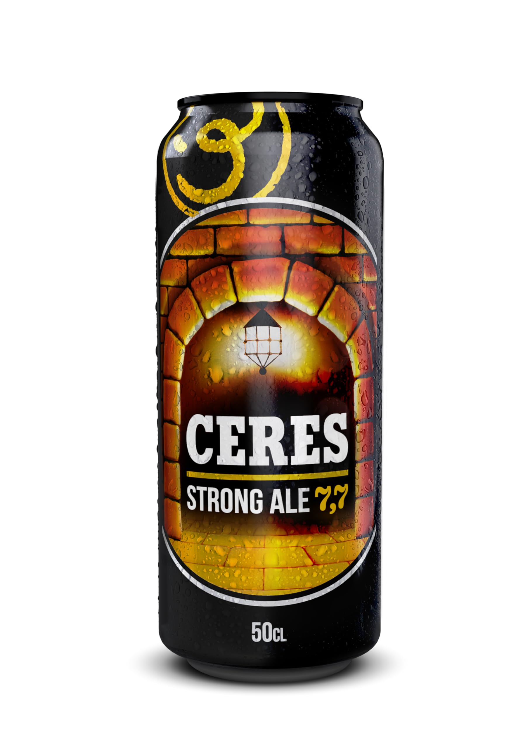 Ceres Strong Ale - 24 Lattine da 50 cl, Birra Bionda Doppio Malto con Riflessi Dorati, Gradazione Alcolica 7,7°C, Gusto Ricco ed Intenso con Sentori di Malto