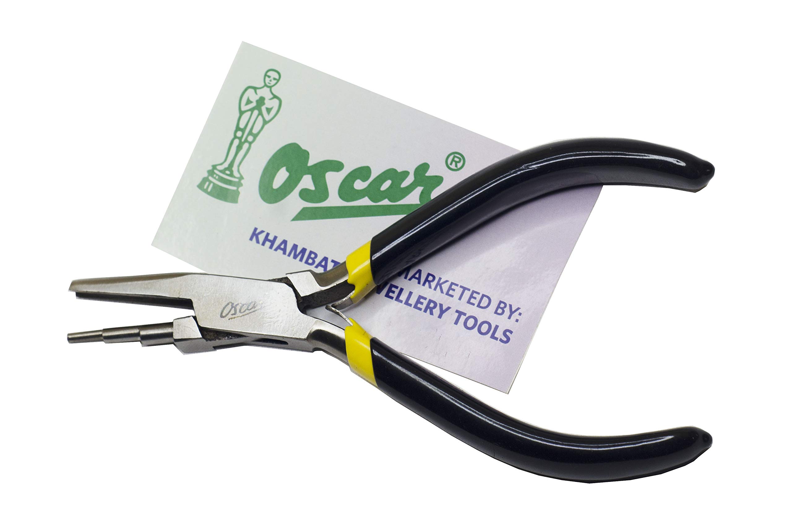 OSCAR 3 Step Concave Round Nose Pliers Wire Forming Bending Looping Crafts Tools