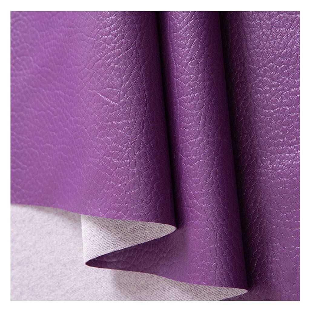 Simili cuir souple violet de 1.4x2m au mètre pour la rénovation de canapé et de chaises