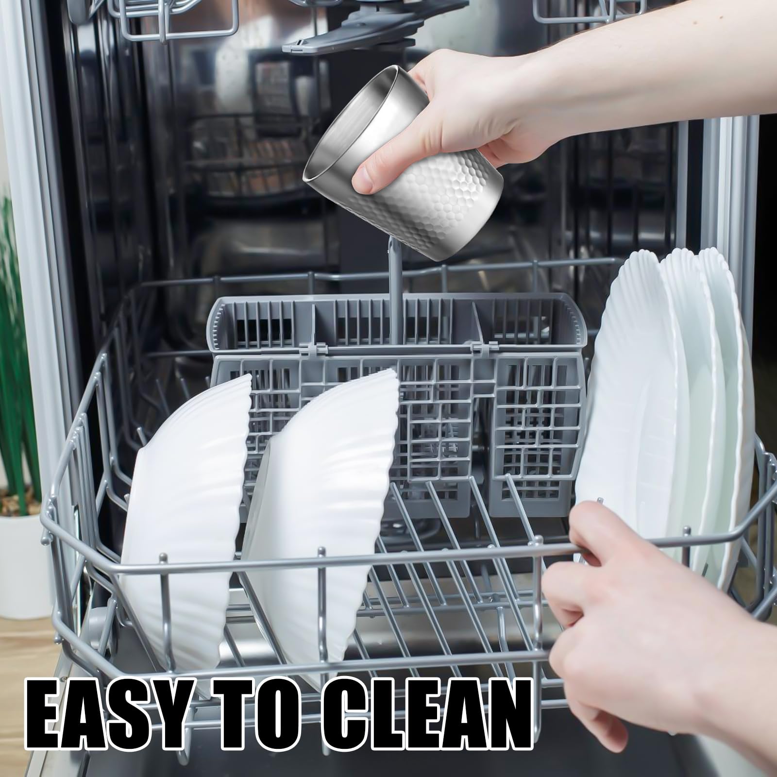 thumbnail: 3 Stuks Roestvrijstalen Bekers 300 Ml - Dubbelwandig Geïsoleerd, Stapelbaar En Vaatwasmachinebestendig | Campingbeker Zonder Handvat