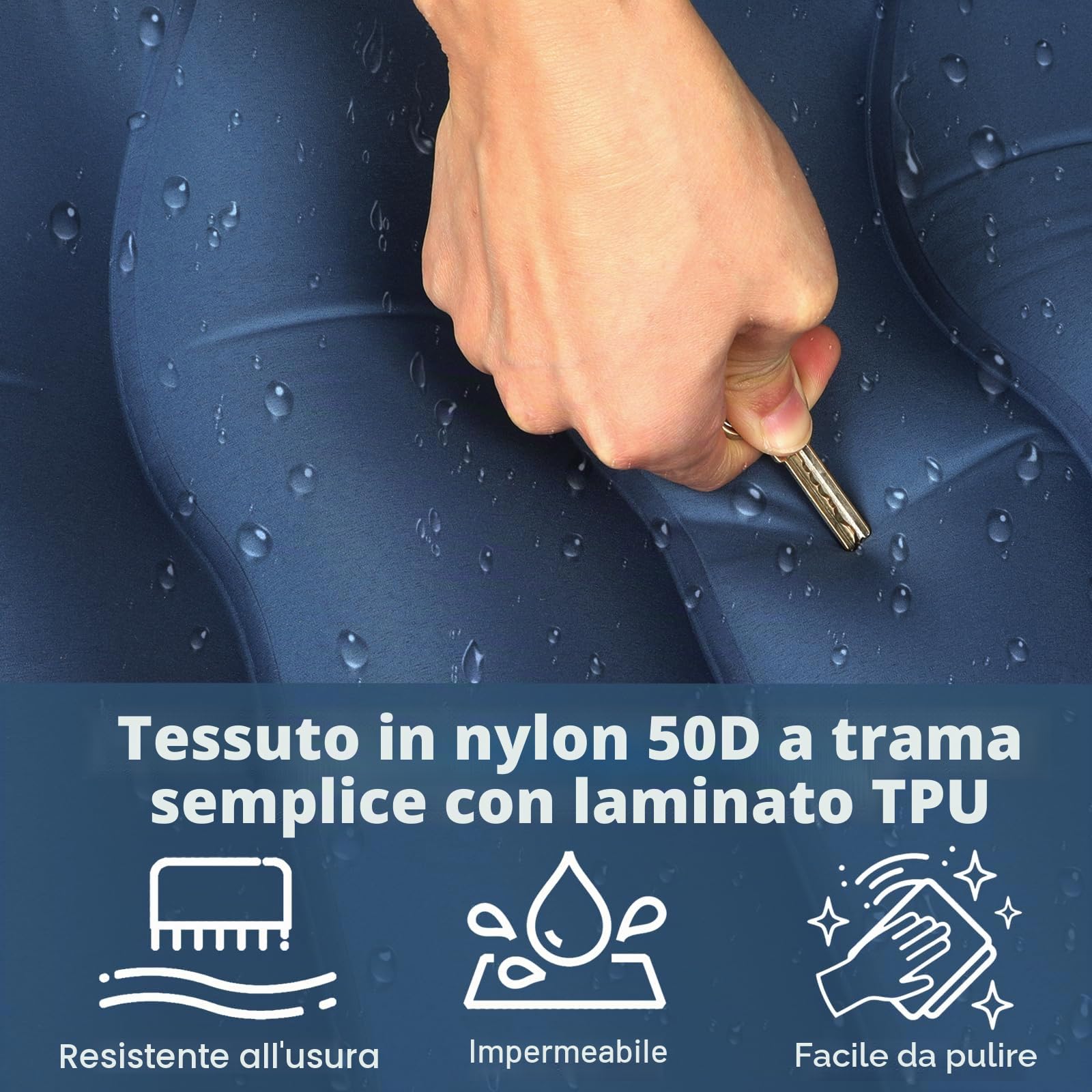 Materassino autogonfiabile per esterni, 14 cm, materasso ad aria spesso, con cuscino, pieghevole, compatto, per escursioni, viaggi, spiaggia, 192 x 68 x