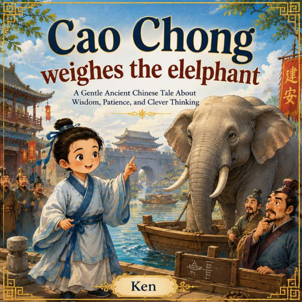 Cao Chong Weighs the Elephant: A Gentle Ancient Chinese Tale About Wisdom, Patience, and Clever Thinking (Asian Moonlight Tales)