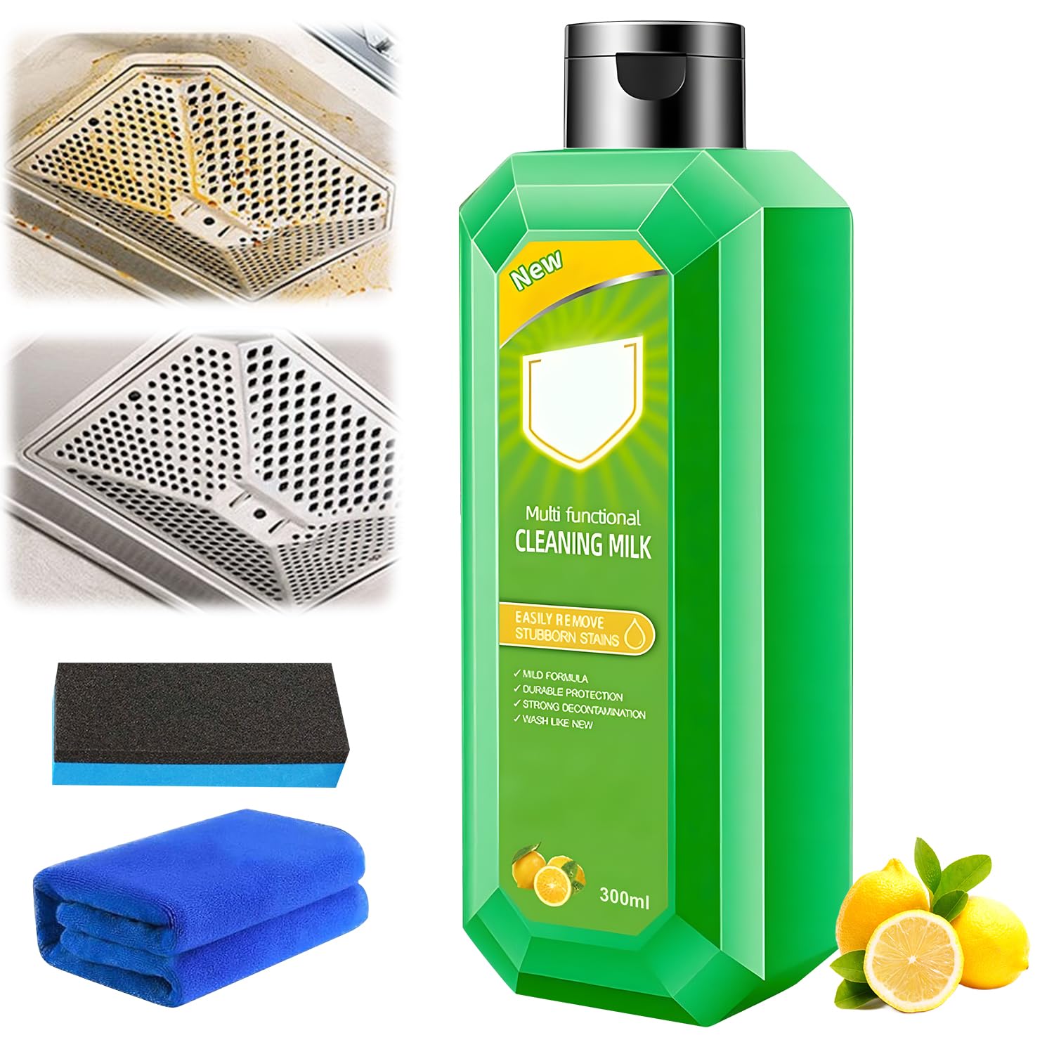 Cleaning Milk House Cleaner Powerful Multifunctional Concentrated Cleansing Lotion Effective Cleaning Milk for Household Kitchen to Heavy Oil