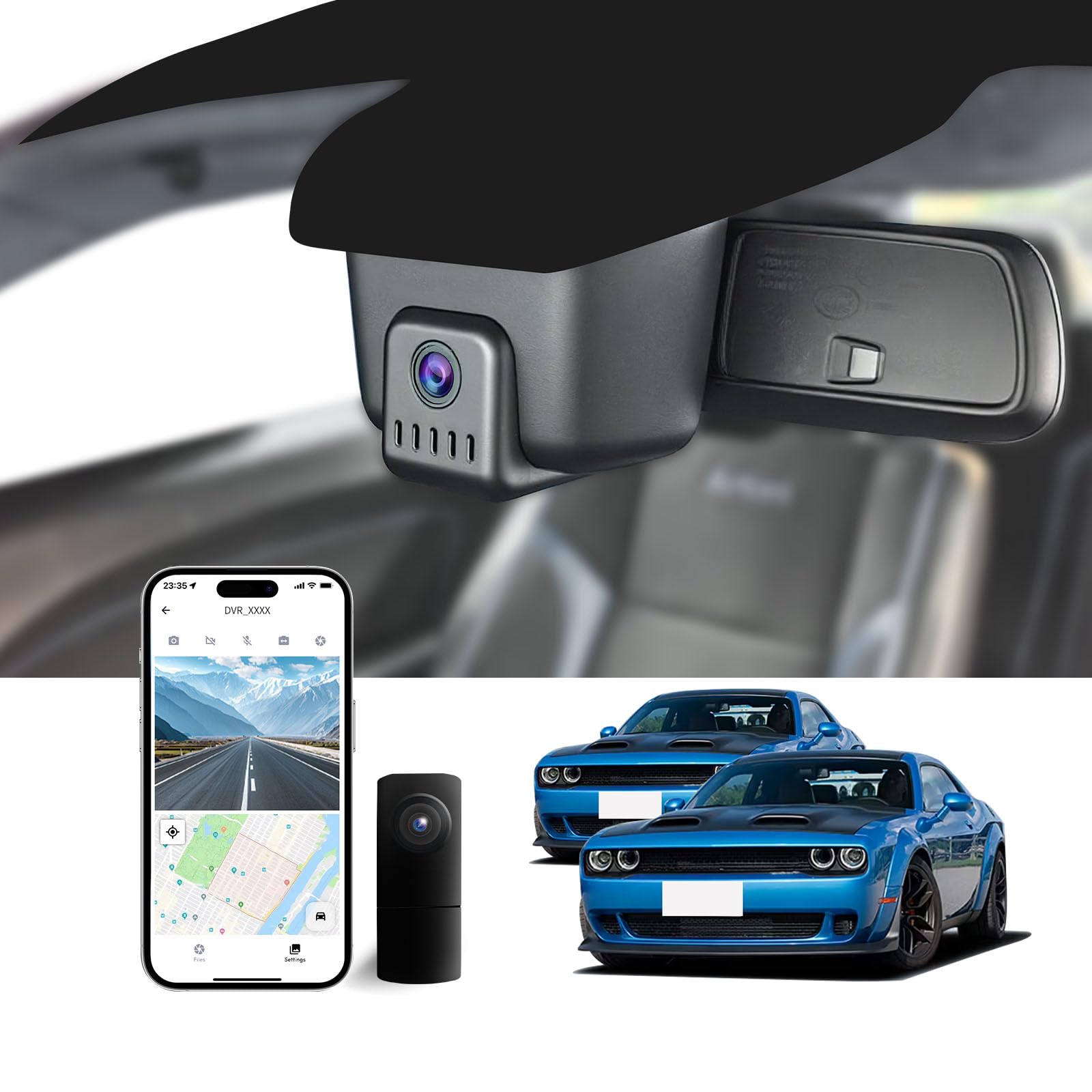 FUVYMYT Front 4K & Rear 1080P Dash Cam