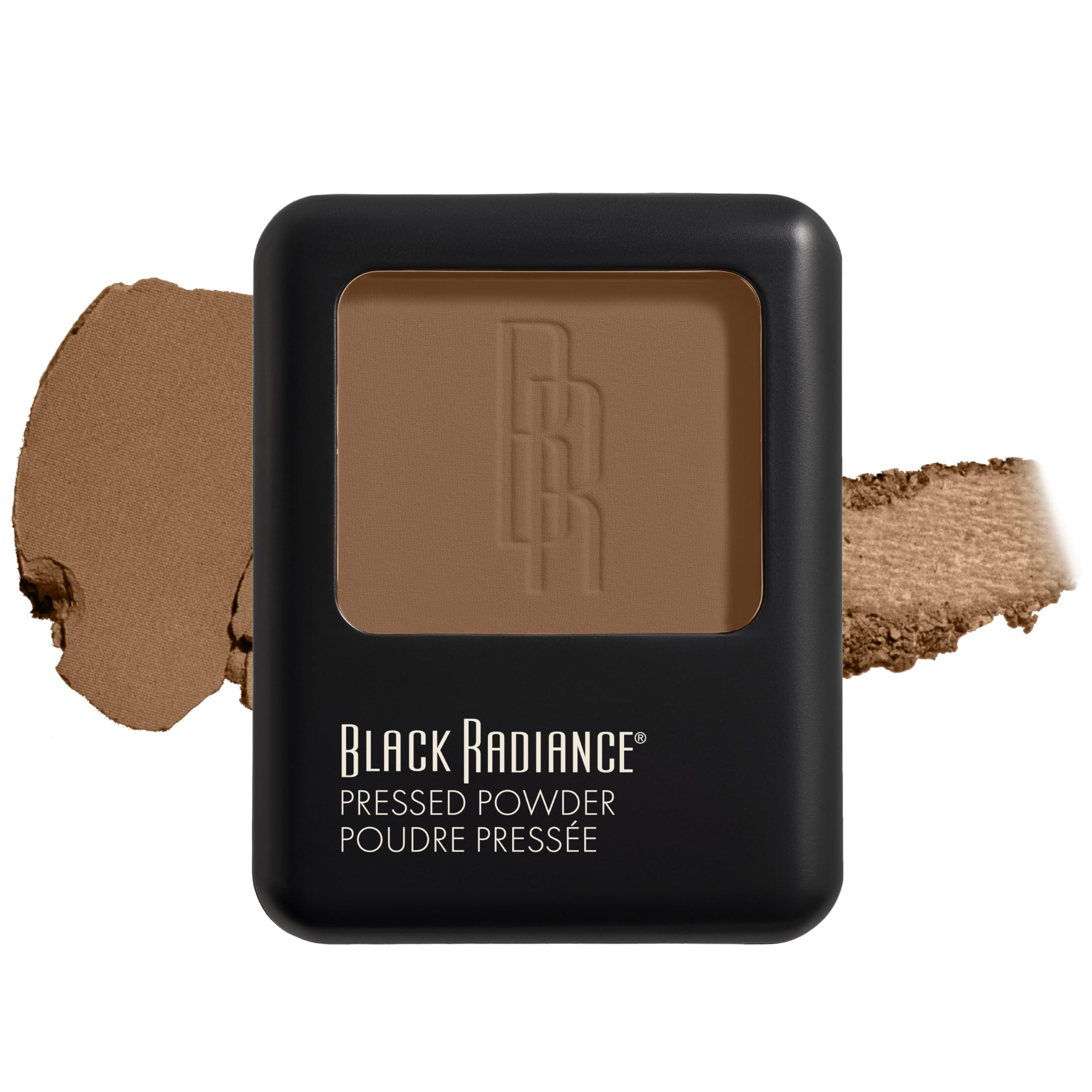Pressed Powder, Pigment-Rich Matte Finish for Light Skin Tones, Oil-Absorbing Compact with Mirror & Sponge - Golden Almond