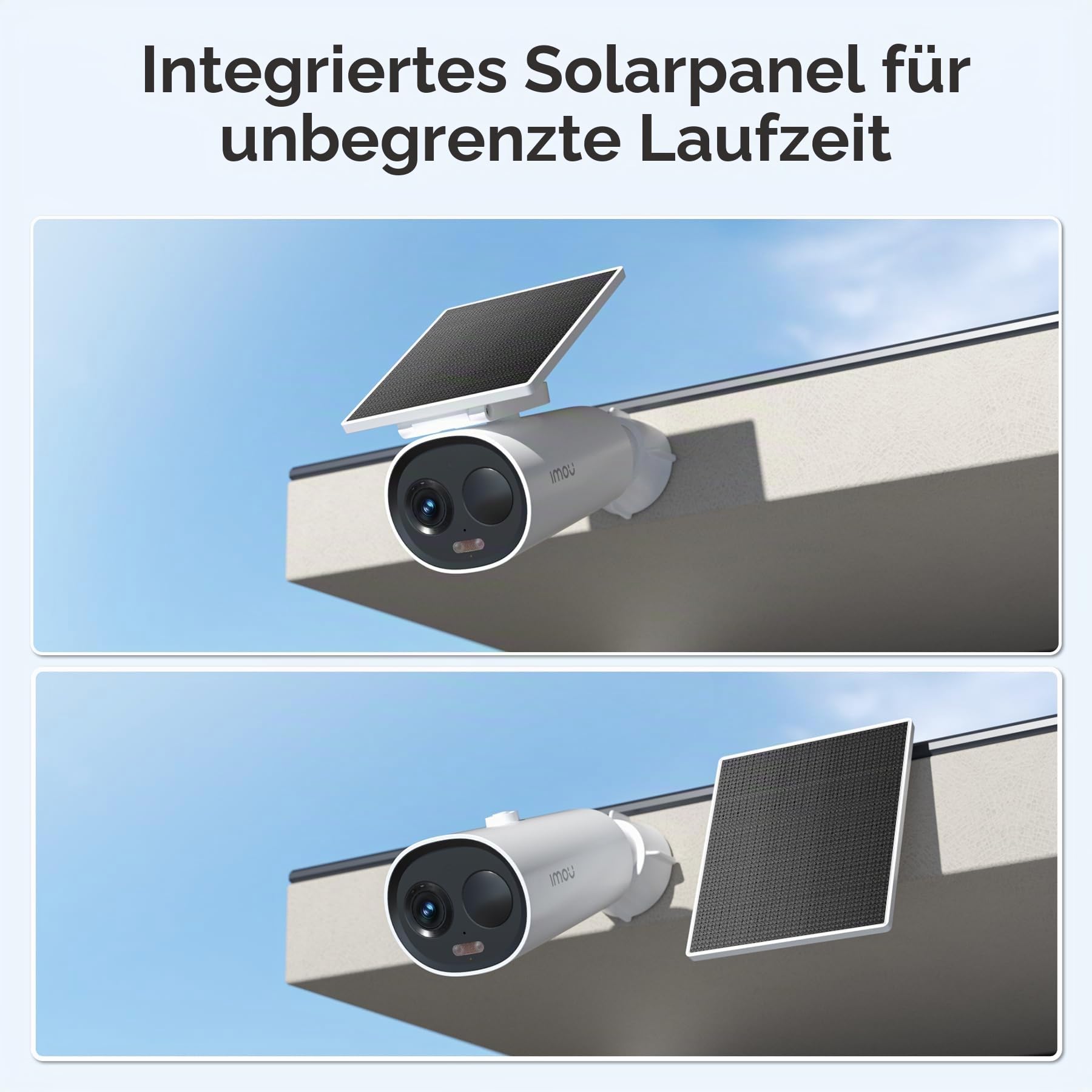 Imou Cell 3C All-in-one 100% kabellose, batteriebetriebene 3 MP WLAN-Überwachungskamera, inklusive Solarpanel