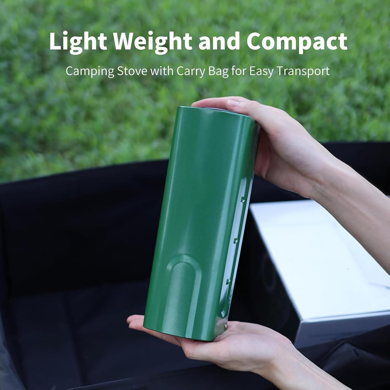 Camping Gas Stove Portable,Camping Cassette Stoves, 2200W Foldable Butane with Piezo Ignition & Carrying Bag, for Outdoor BBQ, Hiking Road