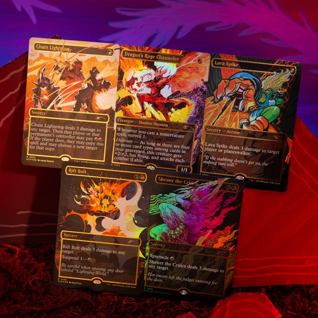 Amazon.com: MTG Secret Lair: Everything is ON FIRE (Raised Foil