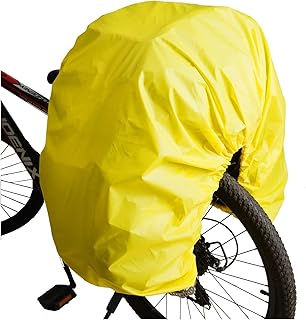 VAOLOAV Cubierta Impermeable para Rack Trasero de Bicicleta con Banda Reflectante y Baúl