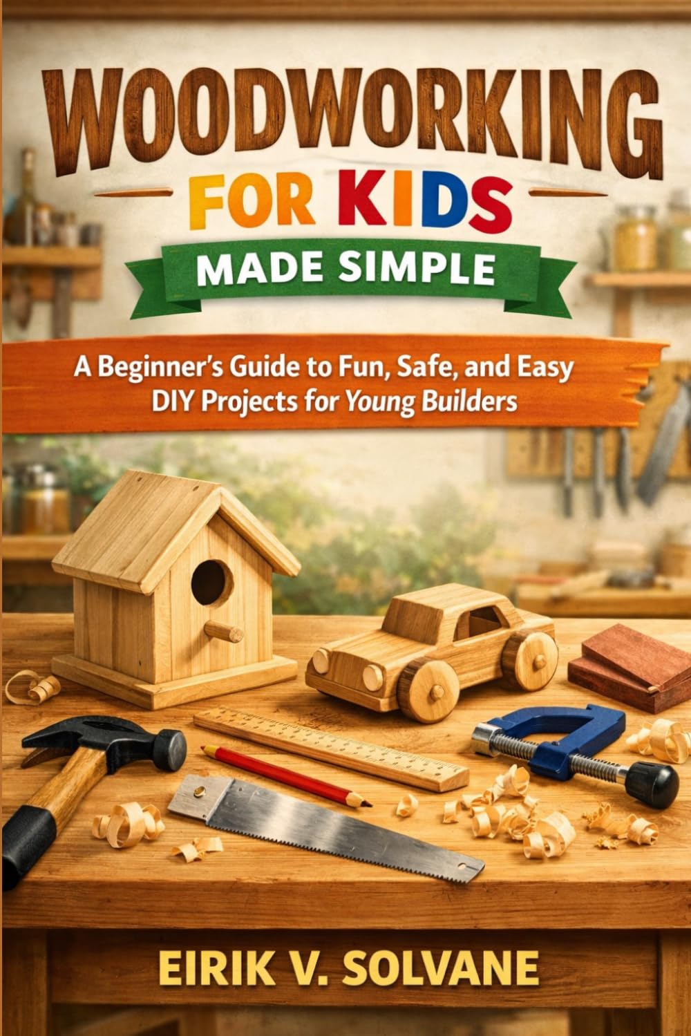 WOODWORKING FOR KIDS MADE SIMPLE: A Beginner’s Guide to Fun, Safe, and Easy DIY Projects for Young Builders.