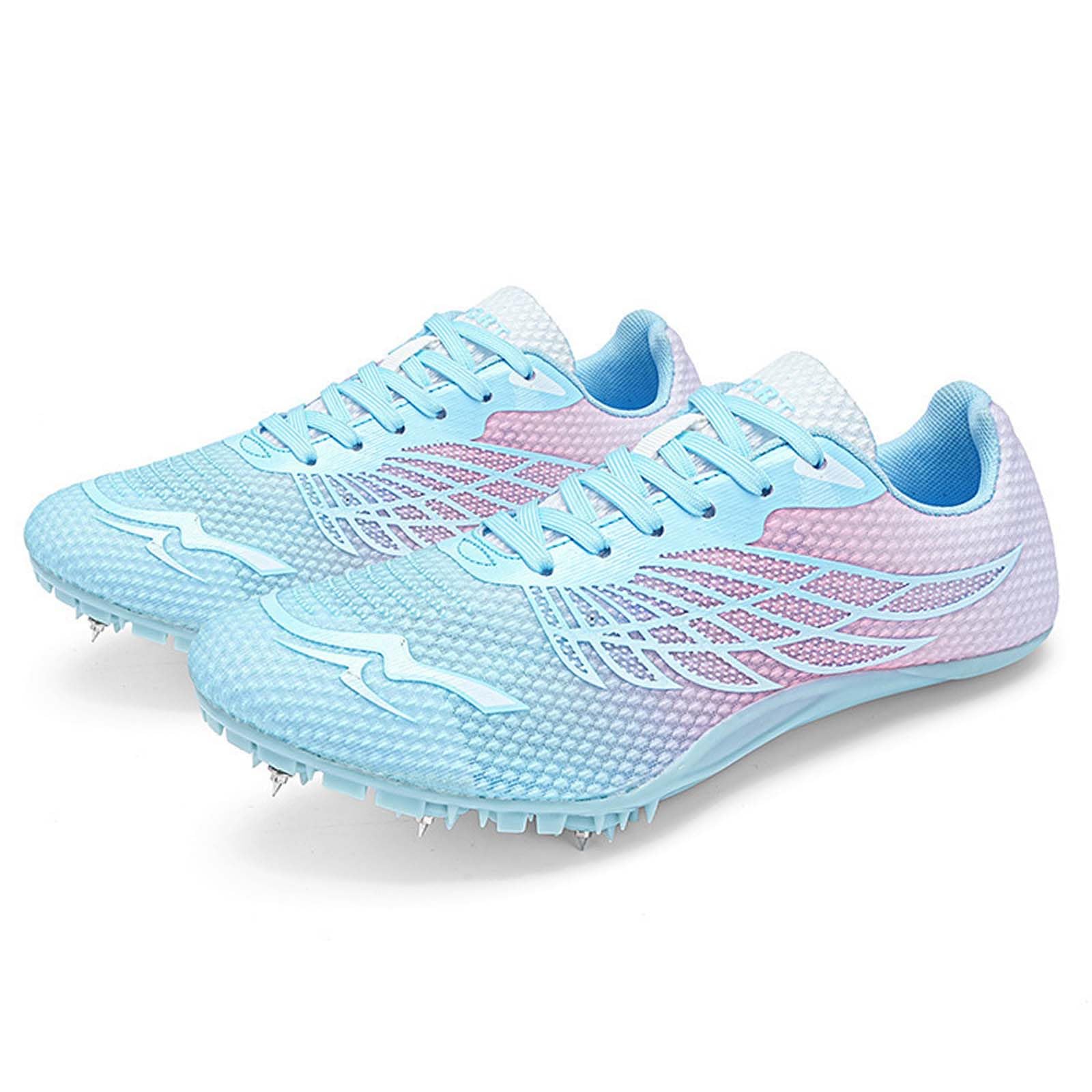 Zapatillas De Atletismo con Clavos para Hombres, Zapatillas De Pista Y Campo Transpirables Ligeros Zapatos de Entrenamiento atléticos Unisex