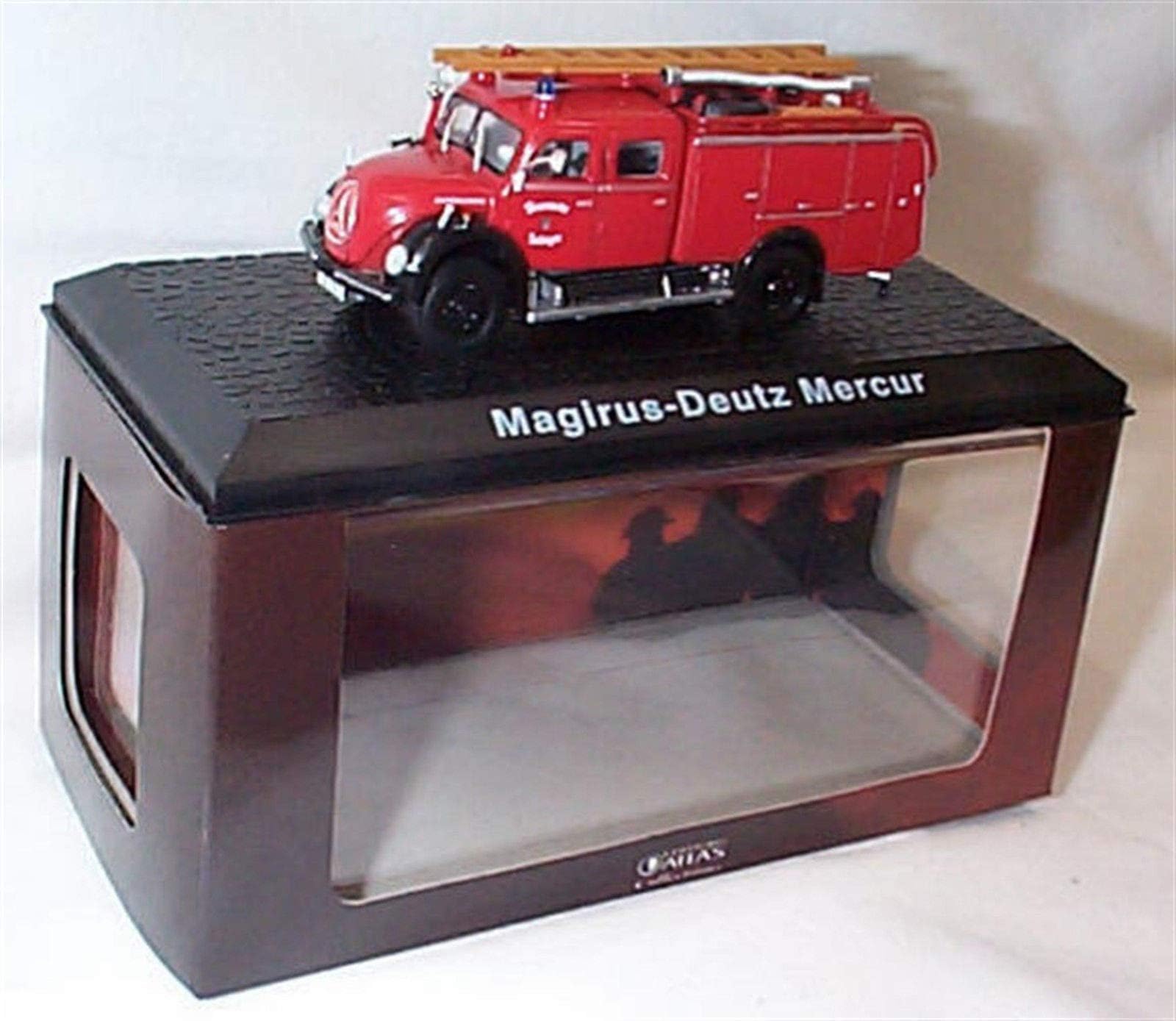 Corgi atlas editions Fire Truck Collection Magirus-Deutz Mercur red fire engine 1:72 scale diecast model