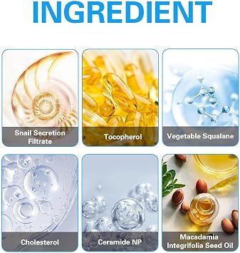 Snail Mucin 92% Moisturizer Daily Face Gel Cream, Snail Mucin Gel Cream, Advanced Snail 92 All In One Cream, Revitalizing Snail Cream Repair and Firm Skin & Reduces Wrinkles, Hydrating (3pcs)