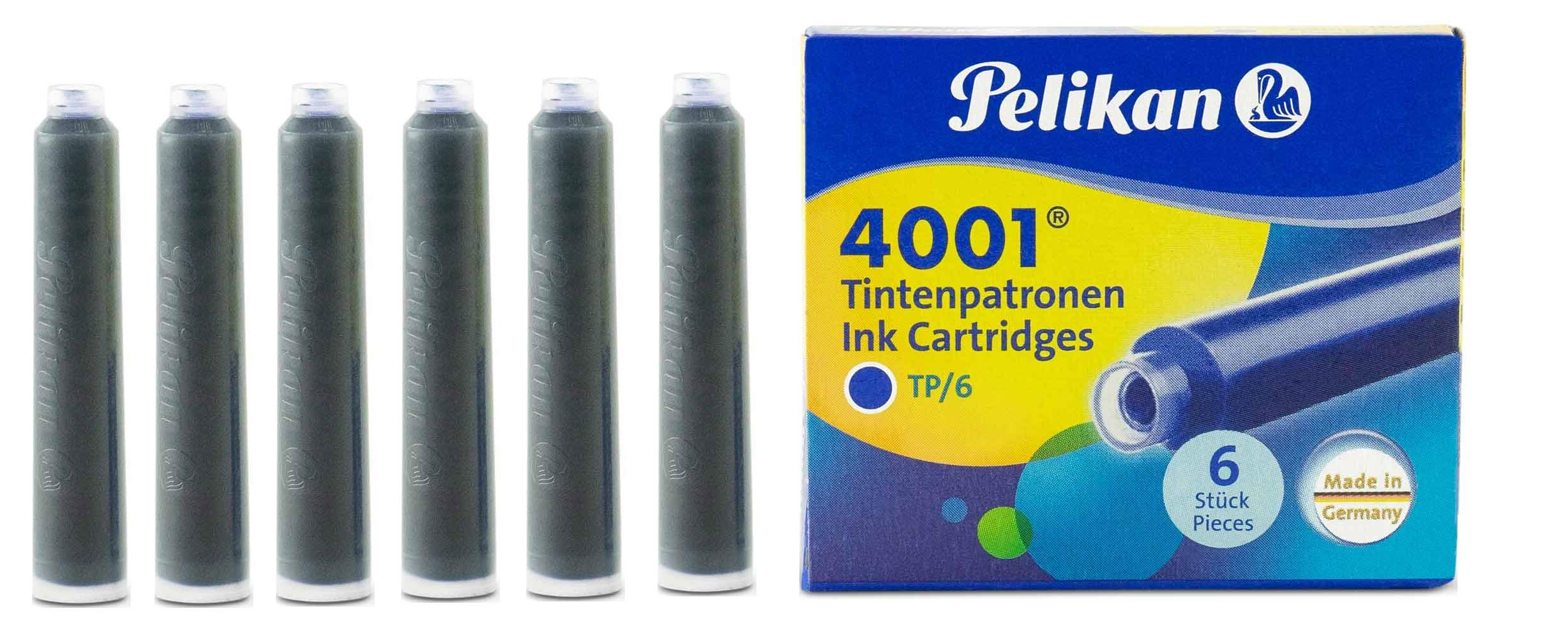 Wkłady atramentowe TP/6, błękit królewski, 3 x 6 na blistrze