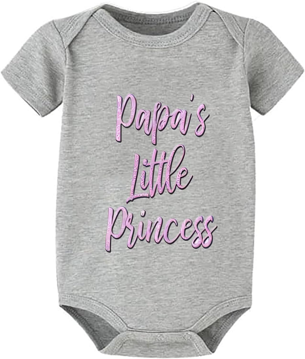 Papa's Little Princess Going Home Outfit Baby Girl Short Sleeve Baby Boy Outfit White Baby Onsies3-6 Boy