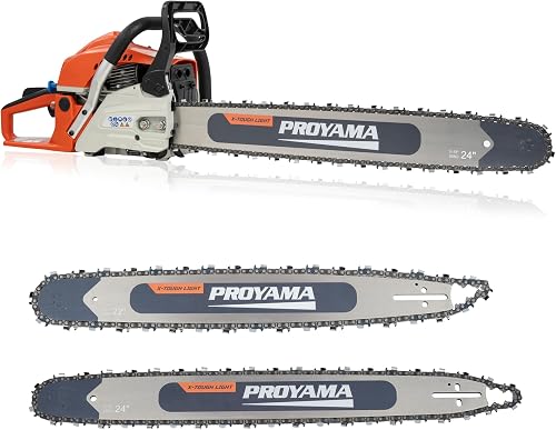 PROYAMA 68cc Gas Powered Chainsaw, 22" 24" Bar