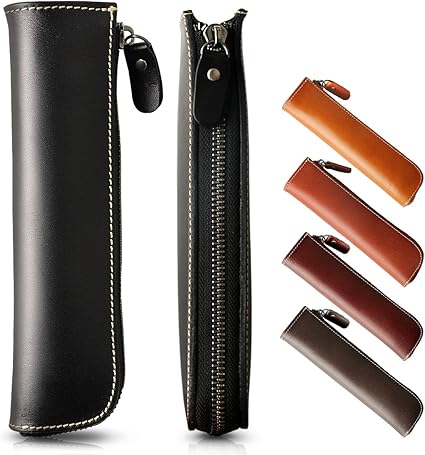 Amazon Co Jp Livelylife ペンケース 本革 スリム 筆箱 革 おしゃれ シンプル メンズ レディース 高級感 ブラック Diy 工具 ガーデン