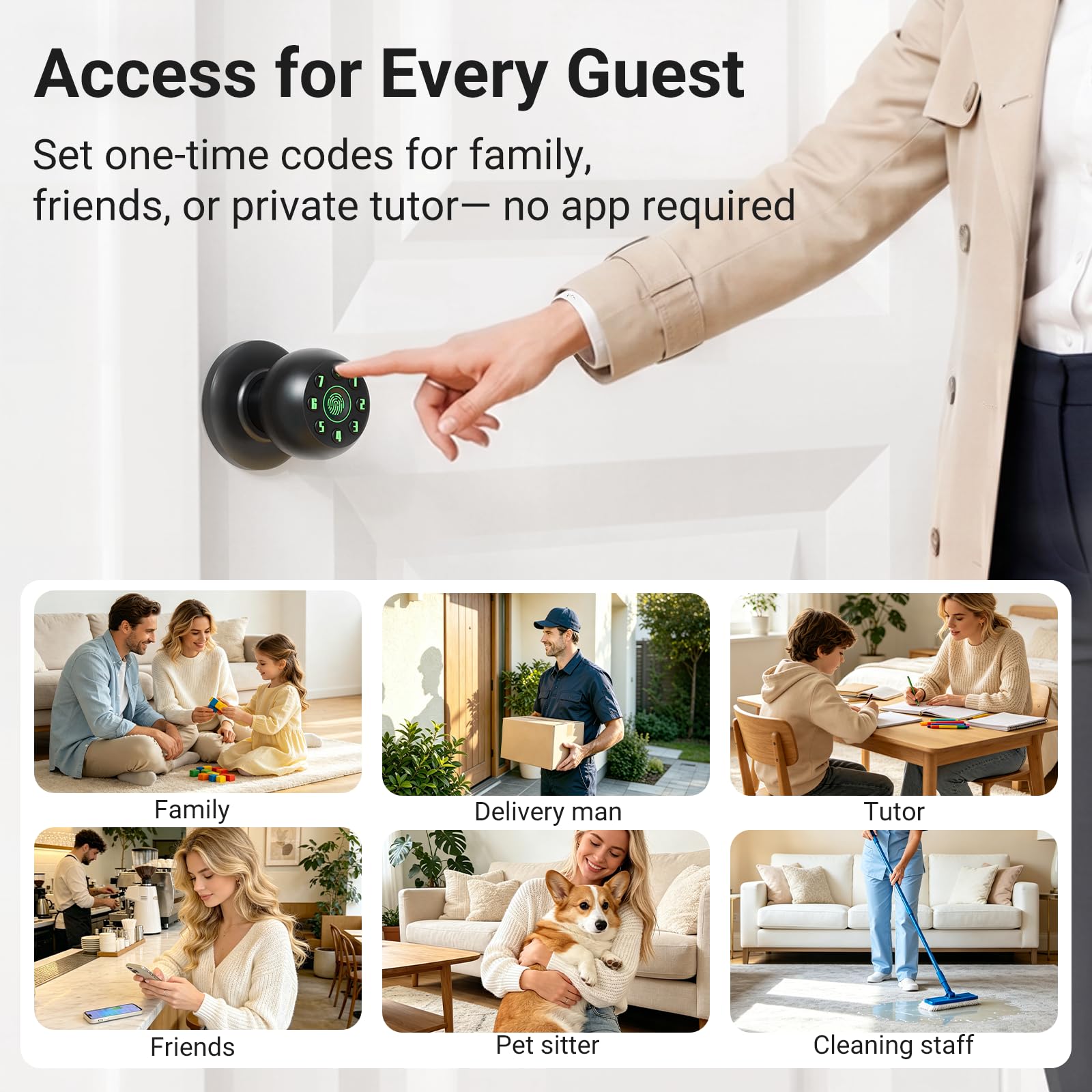 Smart Fingerprint Door Lock - Biometric Security -8