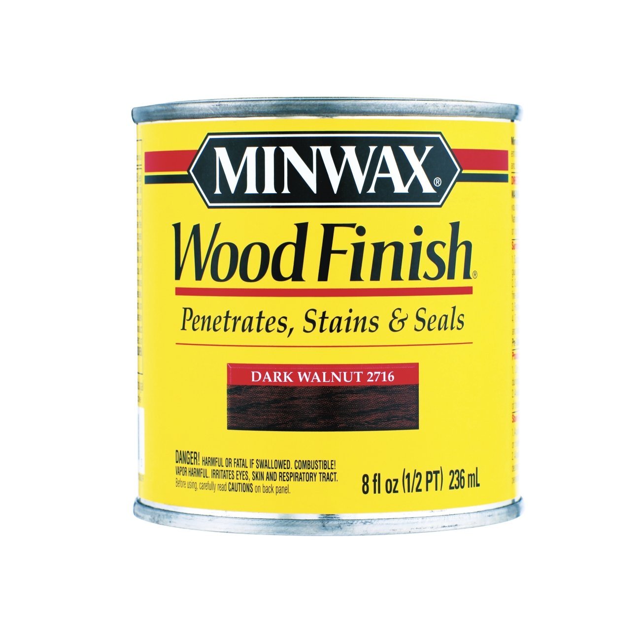 Minwax Wood Finish Semi-Transparent Dark Walnut Oil-Based Wood Stain 0.5 pt.