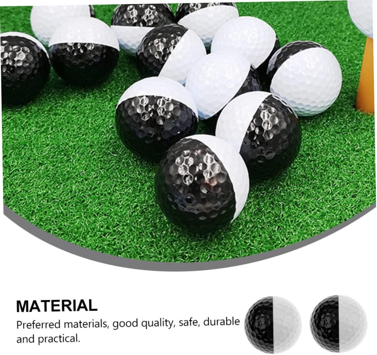 6pcs Professional Two-Color Golf Practice for Swing Training and Putting Improvement and Design for Indoor and Outdoor Use