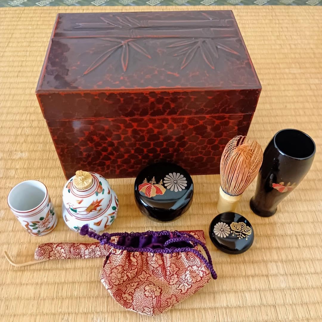 茶箱 鎌倉彫 茶道具セット