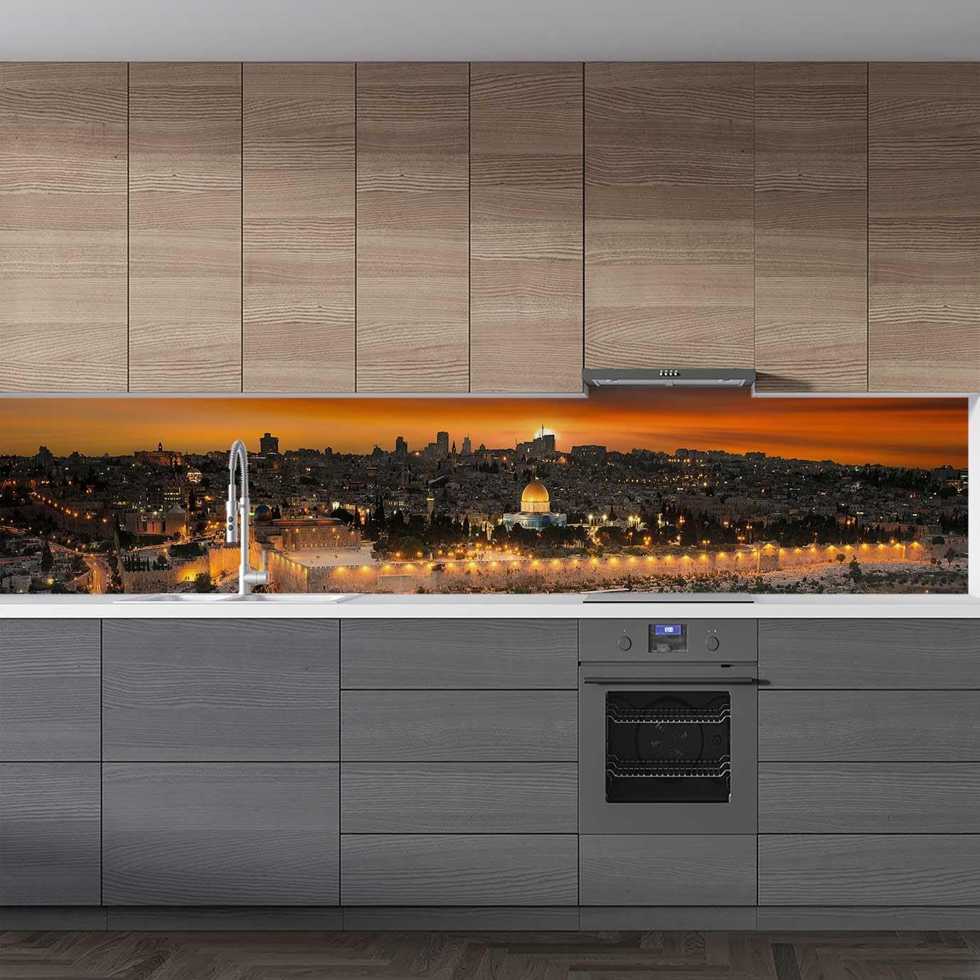 Mutfak Tezgah Arası Folyo Fayans Kaplama Folyosu Kudüs 60x200 CM