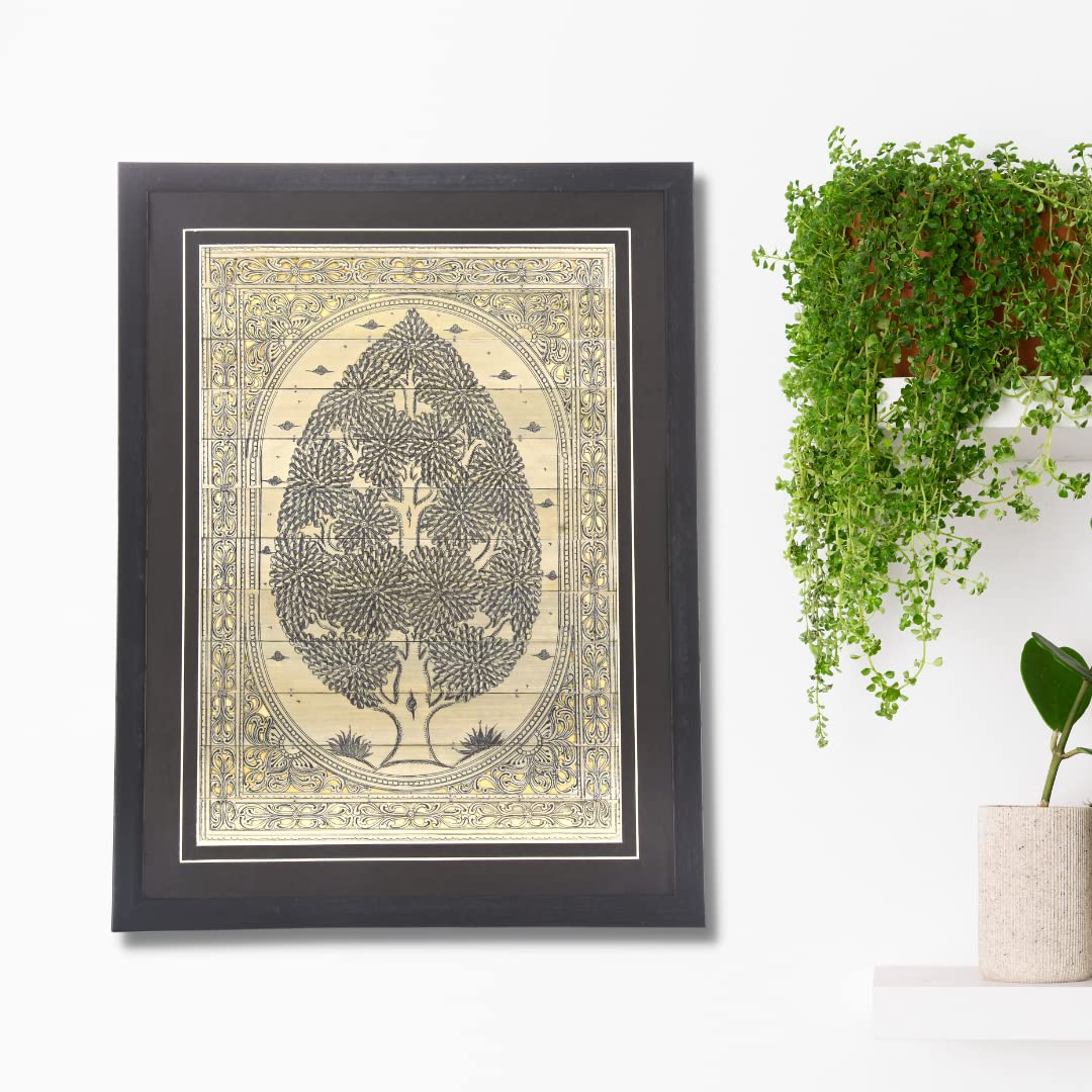 Bhumee Creations Tree of Life Palm Leaf Wall Décor