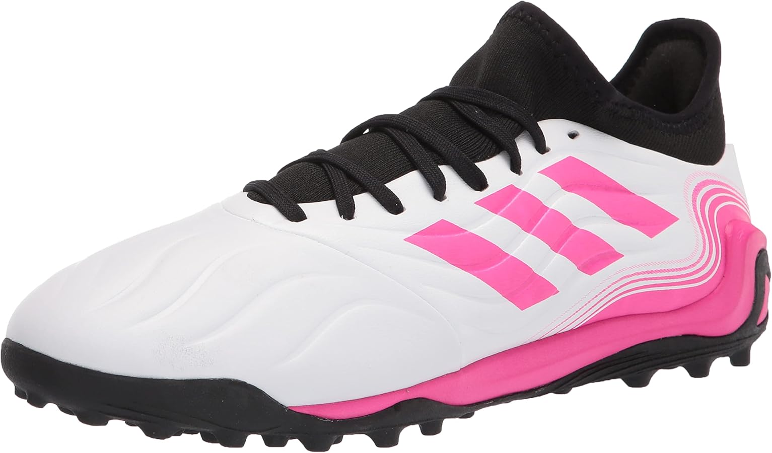 adidas Men's Copa Sense.3 Turf Soccer Shoes, White/Black/Shock
