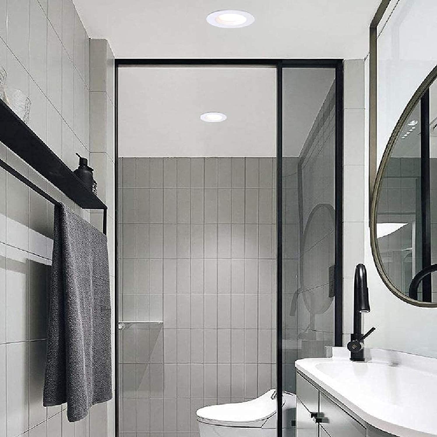 Downlights, Einbau-Deckenleuchte, rundes Panel, Strahler, Wohnzimmer-Dekoration, Downlight, Einbau-Deckenleuchten, Badezimmer, Einbau-Downlight, Wohnzimmer(5w)