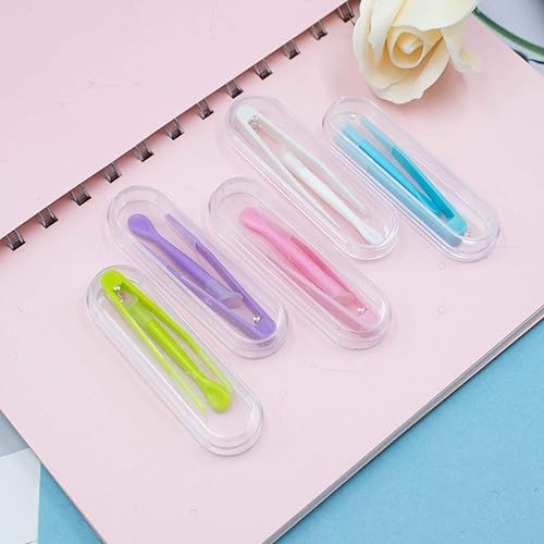 Miniatura 9 de AUEAR, 5 unids portátil mini viaje lente de contacto palo herramienta caso conjunto con plástico claro casos