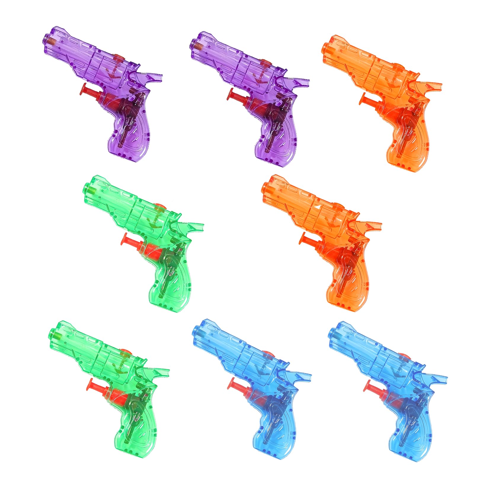 8 Pcs Mini Clear Water Gun for Kids,Small Sized and Transparent
