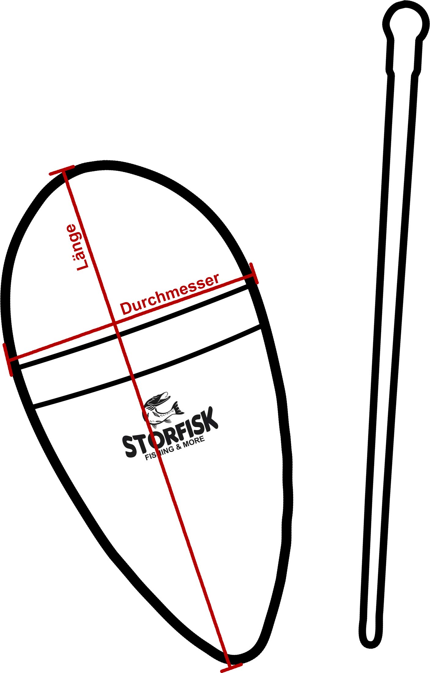 Storfisk Set 3 Galleggianti Trasparenti Per Pesca Predatori – Lucioperca, Luccio, Trota, Carpa – Pesi 8g-35g