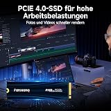 fanxiang 1TB PCIe NVMe SSD Gen 4 Gaming SSD M.2 2280, Up to 7100MB/s Compatible with PS5, Internal Solid State Drive for Gamers, Professionals, Creators S880E - 7