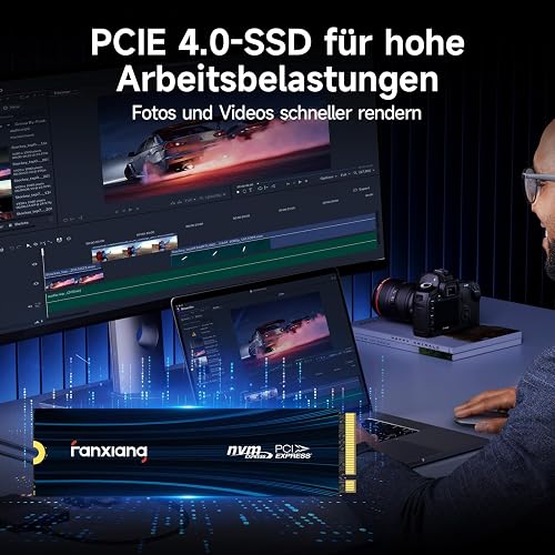 fanxiang 1TB PCIe NVMe SSD Gen 4 Gaming SSD M.2 2280, Up to 7100MB/s Compatible with PS5, Internal Solid State Drive for Gamers, Professionals, Creators S880E - 7
