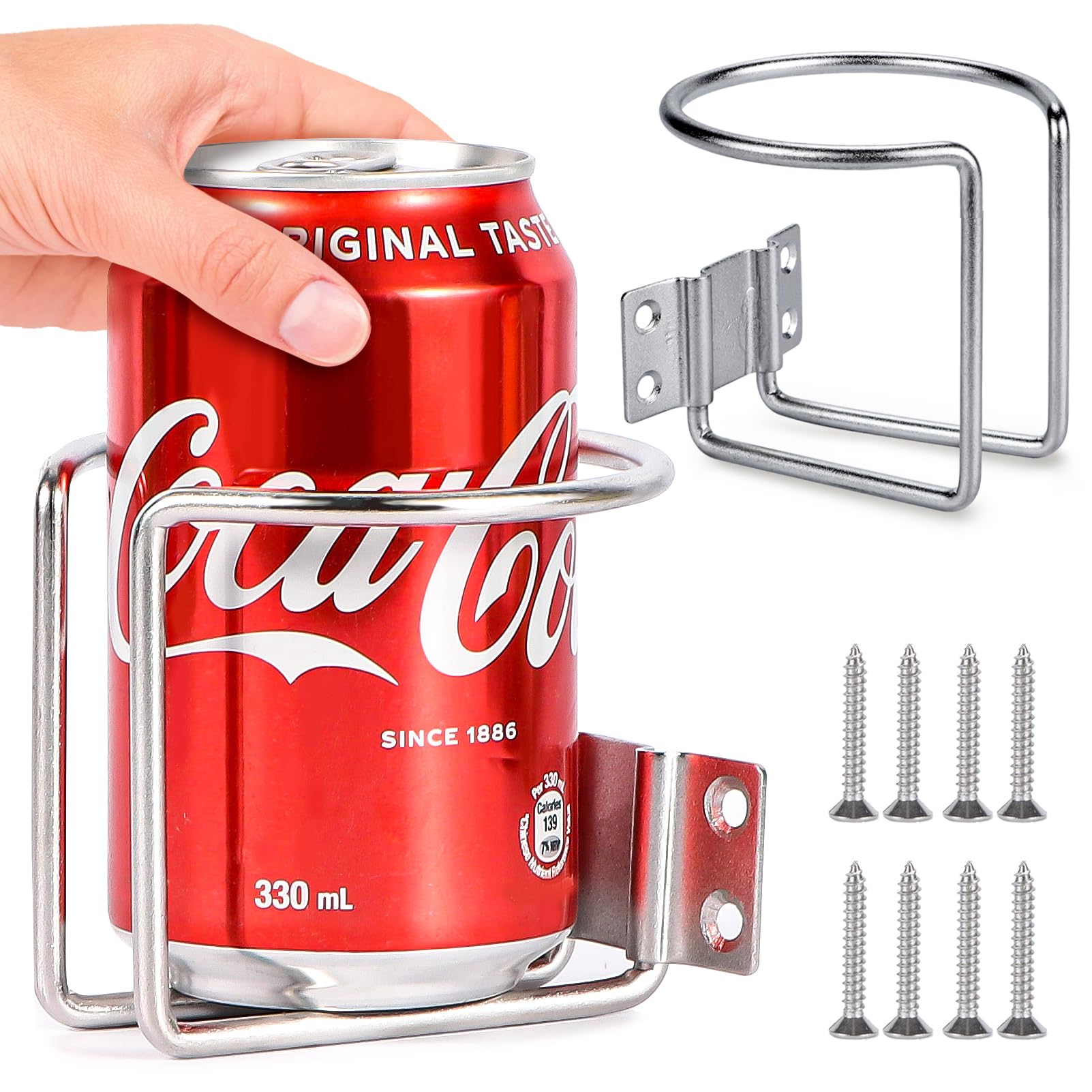 Cup Holder Metal 2x Stainless Steel Cup Holders With Drain - For Boat, Car, Truck, RV, Camper - Brushed Finish, Leak Proof, Removable Large Cup Holder For Car - Foto 9